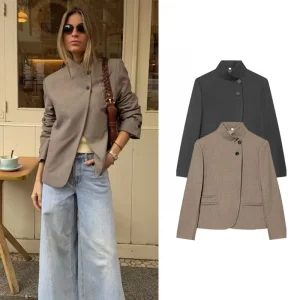 Women's Spring Blazers Blouse 2026 New Fashion Young Women's Elegant Travel Holiday Jackets Spring Street Sarm Blazers Jackets